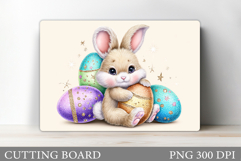 Easter Bunny Cutting Board. Easter Cutting Board Design Product Image 1