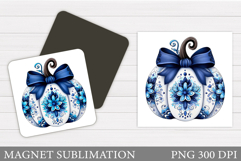 Pumpkin Magnet Design. Pumpkin Sublimation Product Image 1