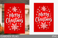 Merry Christmas Garden Flag. Christmas Garden Flag Design Product Image 1
