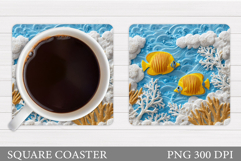 Fish Coaster Sublimation. Fish Sublimation Product Image 1