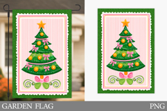 Christmas Tree Garden Flag. Christmas Garden Flag Design Product Image 1