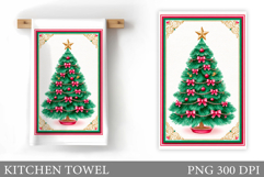 Christmas Tree Kitchen Towel. Christmas Kitchen Towel Product Image 1