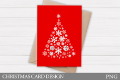 Christmas Tree Card Design. Christmas Card Printable Product Image 1