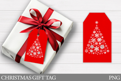 Christmas Gift Tag Printable. Christmas Tree Gift Tag Design Product Image 1
