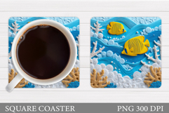 Fish Coaster Sublimation. Fish Sublimation Product Image 1