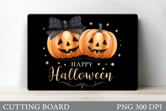 Halloween Cutting Board. Pumpkin Cutting Board Sublimation Product Image 1