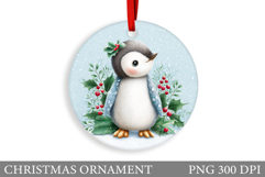 Cute Penguin Christmas Ornament. Christmas Ornament Design Product Image 1