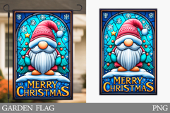 Christmas Gnome Garden Flag. Christmas Garden Flag Design Product Image 1