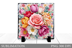 Flowers Sublimation. Flowers Slate Design Product Image 1