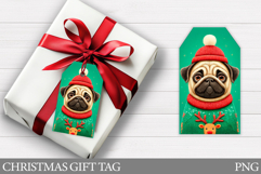 Christmas Gift Tags. Christmas Dog Gift Tag Printable Product Image 1