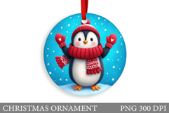Cute Penguin Christmas Ornament. Christmas Ornament Design Product Image 1