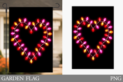 Valentines Heart Garden Flag. Valentines Garden Flag Design Product Image 1