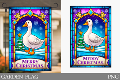 Christmas Goose Garden Flag. Christmas Garden Flag Design Product Image 1