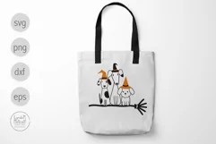 Halloween Black Cat Svg, Spooky Cat Svg, Cat and Pumpkin Product Image 3
