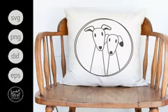 Dog Friends Svg, Whippet Dog Svg, Product Image 3