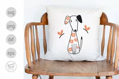 Flower Dog Svg, Flower Dalmatian Svg Product Image 3