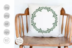 Christmas Wreath Svg, Holiday Wreath Png, Holly Wreath Svg Product Image 2