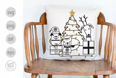 Merry Christmas Trees Svg, Holiday Trees Svg, Winter Trees Product Image 2