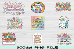 Back to School PNG Bundle, Teacher Shirt Sublimation Designs Product Image 1