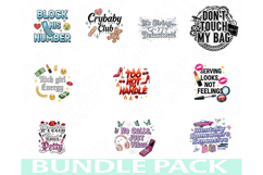 Baddie Aesthetic Png Bundle, Too Hot to Handle, Block His # Product Image 1