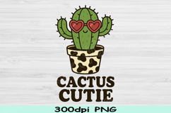 Cactus Cutie Png, Western Boho Sublimation Design Desert Png Product Image 1