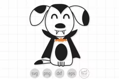 Vampire Svg, Halloween Dog, Kids Spooky Svg Product Image 1