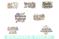 Crafting &amp; Hobby Png Bundle, Funny Crafter Quotes, Crochet Product Image 1