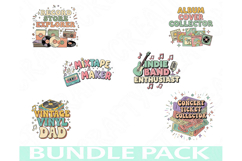 Music &amp; Pop Culture Png Bundle, Music Lover Quotes Clipart Product Image 1