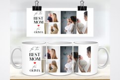 Editable 11 &amp; 15 Oz Mug Press Sublimation Best Mom Photo Product Image 1