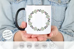Christmas Wreath Svg, Holiday Wreath Png, Holly Wreath Svg Product Image 3
