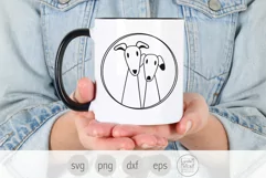 Dog Friends Svg, Whippet Dog Svg, Product Image 2