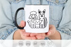 Dog Friends Svg, Poodle, German Shepherd, Bichon Svg Product Image 2