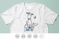 Dog Friends svg, Whippet and Dachshund svg Product Image 3