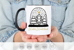 Winter Wonderland Svg, Christmas Snow Globe Svg Product Image 2