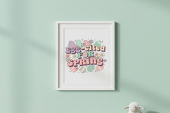 Egg-cited for Spring Png, Easter Quote Png, Cute Easter Png Product Image 3