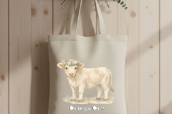 Cow Png Bundle, Cottage Cow Png, Farm Life Quote Bundle Png Product Image 2