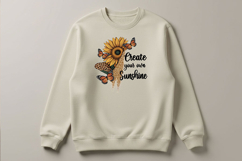 Create Your Own Sunshine Png, Sunflower Quote Png, Butterfly Product Image 2