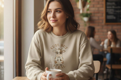 Cute But Feral Cow Png, Funny Cow Sublimation Design Quote Product Image 3