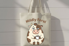 Feral Cow Png Bundle, Funny Cow Png Collection, Sassy Cow Product Image 3