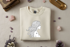 Zodiac Woman Silhouette Bundle, Astrology Png Set, Celestial Product Image 10