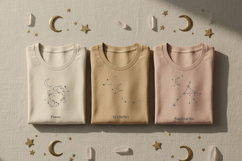 Minimalist Zodiac Constellation Png Bundle, Astrology Line Product Image 10