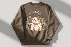 Cute Cow Png Bundle, Cow Sublimation Designs, Cozy Cow Png Product Image 7