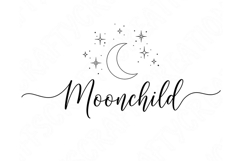 Moonchild PNG, Celestial Boho Design, Spiritual Moon Phase Product Image 2