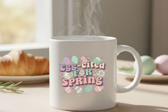 Egg-cited for Spring Png, Easter Quote Png, Cute Easter Png Product Image 4