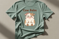 Cute Cow Png Bundle, Cow Sublimation Designs, Cozy Cow Png Product Image 2