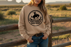 Ranch Raised Rodeo Ready Svg, Western Cowgirl Svg Rodeo Girl Product Image 4