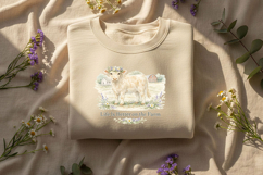 Cow Png Bundle, Cottage Cow Png, Farm Life Quote Bundle Png Product Image 3