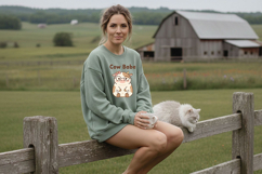 Cow Babe Png, Cute Cow Png, Cow Clipart, Kawaii Cow Png Product Image 5