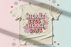 Heart Eyes &amp; Heart Days Png Retro Cute Valentine’s Day Quote Product Image 4
