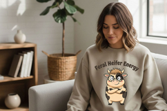 Feral Heifer Energy Png, Funny Cow Png, Sassy Cow Clipart Product Image 4